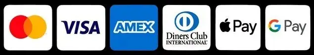 Accepted payment cards